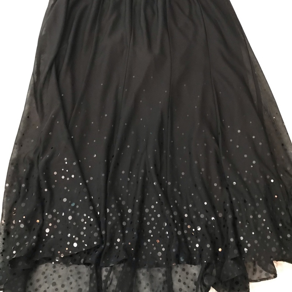 Black sequin skirt